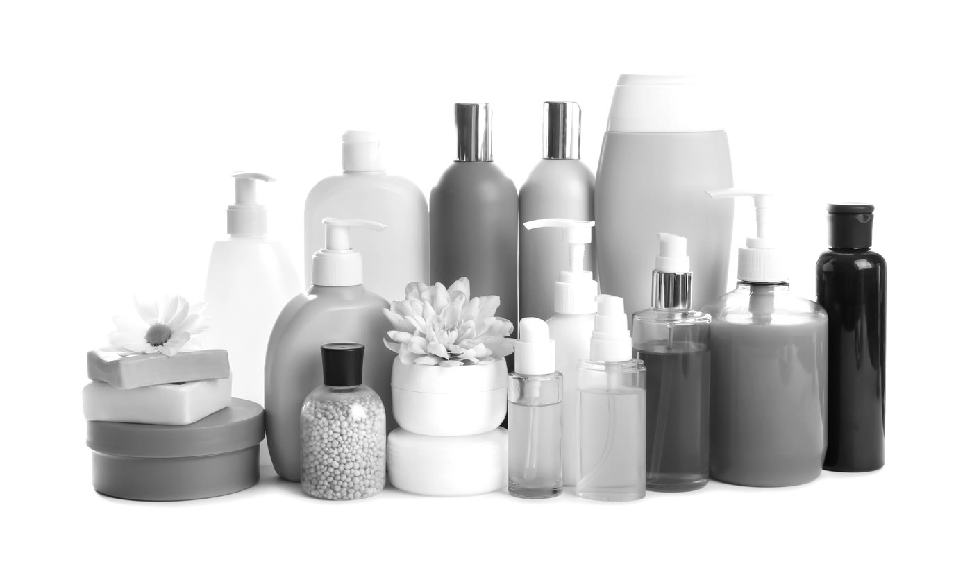 Lots of skincare products – creams, serums and lotions